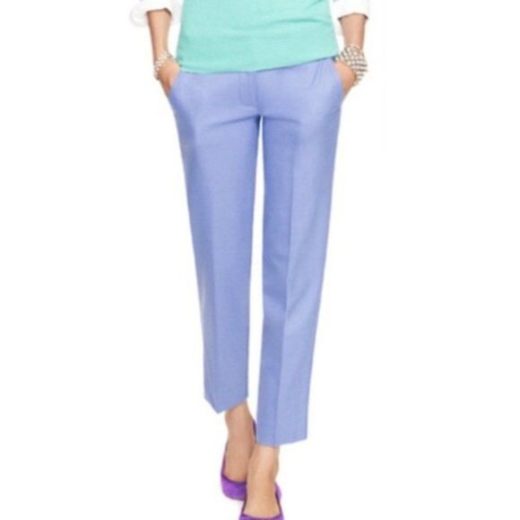 J. Crew Pants - NWT J CREW CHAMBRAY SKIMMER PANT CITY FIT SIZE 0 ANKLE LENGTH